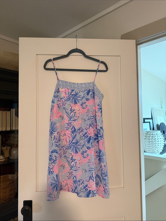 Lilly Pulitzer Dresses & Skirts - Lilly Pulitzer Pink and Blue Floral Mini Dress